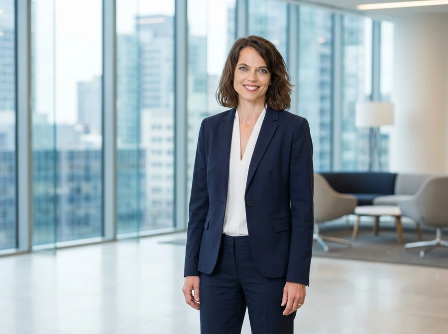 Damen-Businessanzug Marineblau