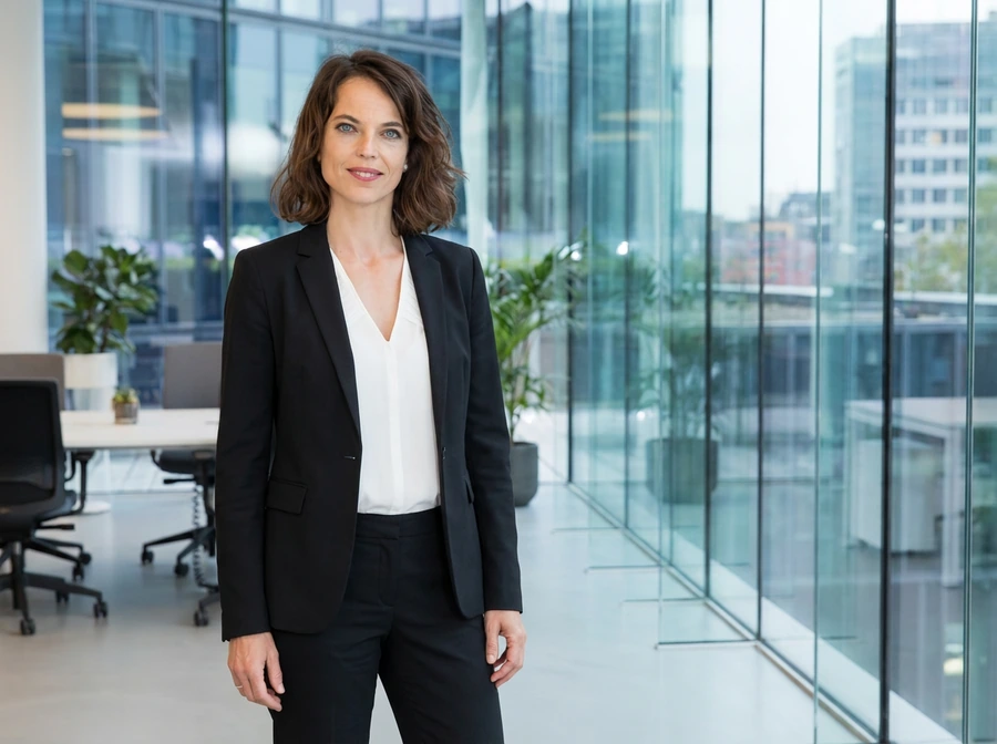 Premium Damenanzug Schwarz