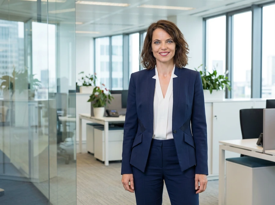 Avantgarde Damenanzug Navy